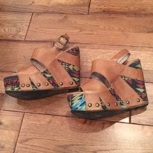 Betsey Johnson Aztec Wedges